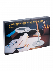 Лупа настольная с подсветкой на гибкой ноге Орбита INL50